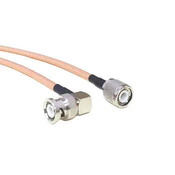 1BUC TNC Masculin schimb Direct BNC Male Plug Unghi Drept de 90 de Grade prin Cablu RG142 25cm/50cm/100cm Jos Pierdere