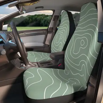 verde salvie minimalist scaun auto acoperi, topografie linii, accesorii auto