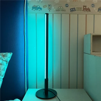 Modern RGB Lampă de Masă Touch de la Distanță Dormitor Lampă de Noptieră Living Decor de Birou Iluminat Lumini Picioare Atmosfera Lămpi de Birou