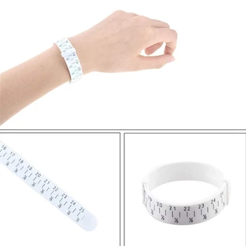 Ring Sizer Instrument de Măsurare din Plastic Degetul Sizer Ring Gauge Instrument de Măsurare Centura pentru Femei Barbati Reutilizabile Bijuterii Instrumente de Dimensionare