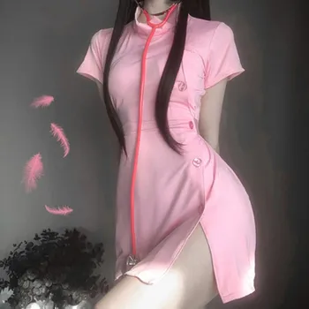 Porno Femei Lenjerie Sexy Asistenta Cosplay Erotic Costum De Menajera Costum Fată Școală Roz Alb Kawaii Doctor Anime Roleplay