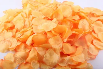 2000pcs/lot Dovleac Galben de Mătase Petale de Trandafir Pentru Petrecerea de Nunta DIY Decoratiuni Moda Flori Artificiale Petale de Mătase