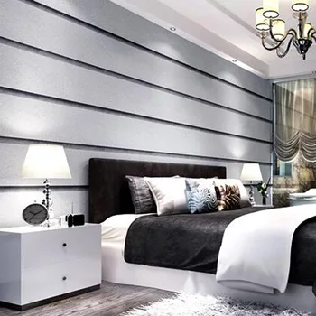 Tapet de Înaltă calitate Gray Seria Modern Minimalist Nordic Dungi Verticale Dormitor, Camera de zi cu Canapea, TV Fundal Tapet de Perete