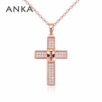 ANKA moda sexy schelet crucea pandantiv colier designer clasice AAA zircon colier pentru femei bijuterii #119045