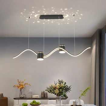LED-uri moderne Candelabru cu Loc de lampă de Masă Living magazin de Cafea de Birou Nordic Pandantiv cu LED-uri Iluminat Candelabru