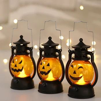 3pcs Reutilizabile Decoratiuni de Halloween Lumini de Dovleac Noptiera Lumini cu Baterii Living Birou Grădină Decoruri