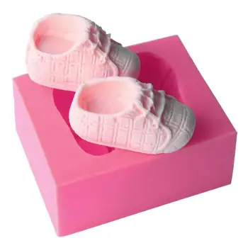 Transport gratuit 3D Pantofi pentru Copii Lichid de Stat Modelare Ciocolata Silicon Tort Mucegai Silicon Sapun Matrite Bakeware Instrumente A1169
