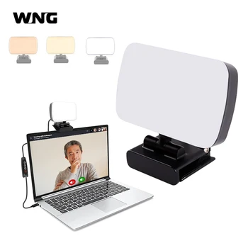 Mini Lumina Video Conferinte Live Streaming Kit Webcam Vlog Fotografie Umple Lampa Selfie Reglabil LED-uri Portabile Fotografie Ligh