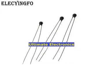 50pcs termistor NTC MF52E 1K 102J 5% negru cap/cap de meci B:3950K 3950B