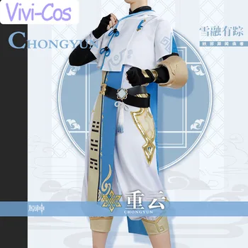 Vivi-Cos de Joc Genshin Impact Chongyun Cosplay Costum Rece Superba Uniforme de Luptă Joc de Rol Petrecere de Halloween Noi S-XXXL