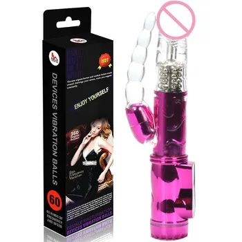 Retractabil Sex Swing Vibrator, Vibrator Dublu Vibrator, cu 8 trepte de Viteză Vibratoare Jucarii Sexuale Pentru Femei, Dual pentru stimularea Vaginala Anal.