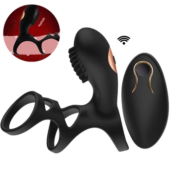 Sex Wireless Inel Penis Vibrator Cock Inele De Sex Impermeabil Glont Vibrator Pentru Stimularea Clitorisului Adult Jucarii Sexuale De Cuplu Bărbat