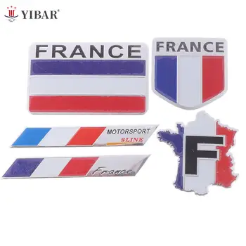 Auto Styling emblema aliaj Franța Flag Emblema, Insigna Autocolant Auto Decalcomanii Auto-Styling