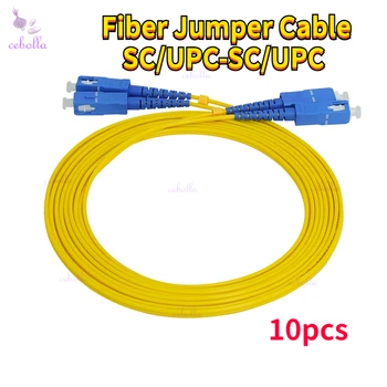 10buc Fibra de Cablu SC/UPC-SC/UPC Singlemode simplex dual core SM Duplex fibra optica patch cord nuclee Optic 1m 2m 3m 5m 10m