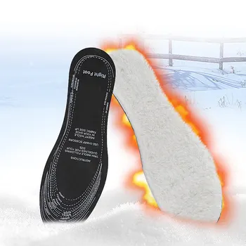 Iarna cald Branțuri Pentru Pantofi Barbat Femeie Gros Moale Sudoare de Absorbție de Șoc Latex Lână ca Branț de Încălțăminte Talpa Perna Pad