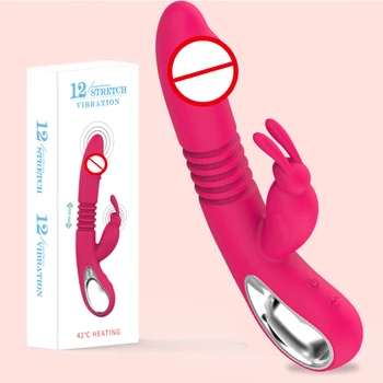 Încălzire Telescopic Vibratoare Pentru Femei Masturbator 12 Viteze Limba Clitoris Lins Stimularea Dildosex Jucarii Pentru Adulti 18+