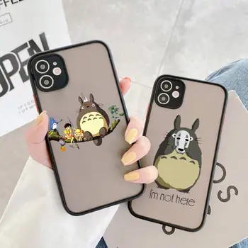 vecinul meu Totoro Studio Ghibli anime Caz de Telefon mat transparent Pentru iphone 11 12 13 7 8 plus mini x xs xr pro max acoperi