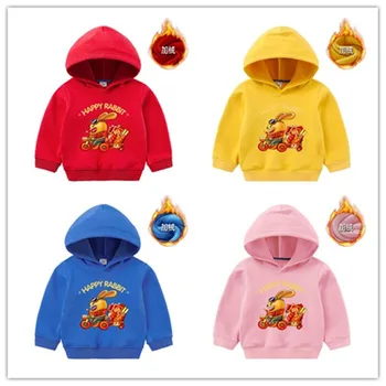 SAILEROAD 2022 Toamna Baieti Haine de Bumbac Îmbrăcăminte Fleece Bluze Copii Fete Hanorac Iepure Jachete cu Pălărie de Iarnă 2-7 Ani