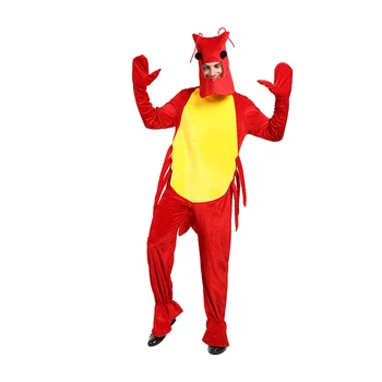 animale body-uri pentru adulti costum de Halloween pentru Adulti Red Lobster Costum carnaval petrecere cosplay salopeta