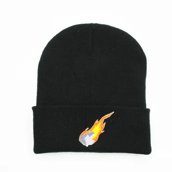 bumbac Rock broderie Îngroșa tricot pălărie de iarnă pălărie cald Chelioși capac beanie hat pentru barbati si femei 192