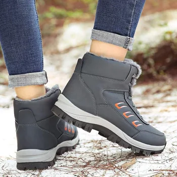2019 Femei De Iarnă Glezna Cizme Calde Femei Cizme Impermeabile Platforma Wedge Impermeabil Cizme Turma Adidasi Casual Pantofi