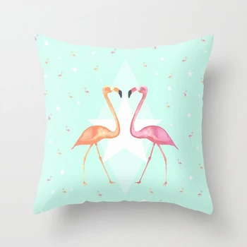 Flamingo Menta Pernă Mandala Poliester față de Pernă Decorative Mașină de Decor Acasă Decor Canapea Pernă Acoperă funda cojin