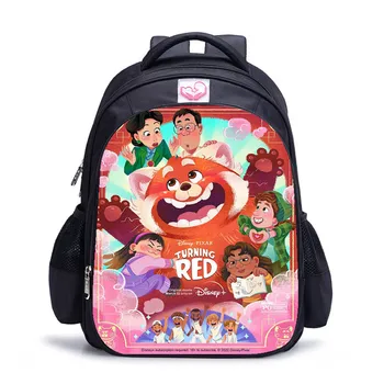 De cotitură Roșu Copii Rucsacuri pentru Fete Desene animate Sac de Moda Drăguț Panda Roșu de Capacitate Mare Tendință de Călătorie Impermeabil ghiozdane