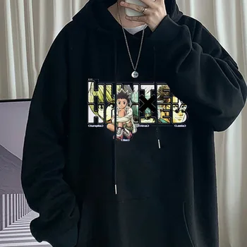 Anime Hunter × Hunter KILLUA GON·FREECSS Hanorac Barbati Casual Streetwear Unisex Tricou Pulover Masculin Harajuku Oversize Tee Top