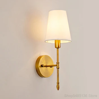 Stil European Aur Bronz Lampă De Perete De Lux, Interior Acasă Mansarda Hol Living Dormitor Studiu De Sufragerie, Corpuri De Iluminat