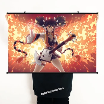 Joc Anime Genshin Impact Xinyan Poster de Imprimare Panza de Perete Derula Rola de Imprimare Decor Acasă HD Pictura Arta de Colectie de Arta Cadouri