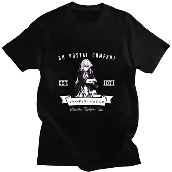 Anime Violet Evergarden 2022 Moda Clasic De Benzi Desenate De Imprimare De Vara Cu Maneci Scurte Din Bumbac Subtire Liber Casual Sport Femei T-Shirt
