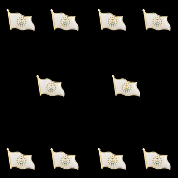 10BUC SUA de Stat din Rhode Island Email Pin și Broșe Flag Pin Rever 3D Fluturând Ornamente Brosa Insigna