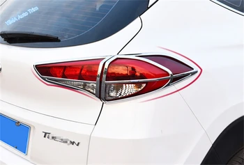 Lapetus Auto Styling Exterior Spate Lampa spate Lumini Stop Cadru Acoperă Trim 4 Pc-uri se Potrivesc Pentru Hyundai Tucson 2016 2017 2018 ABS