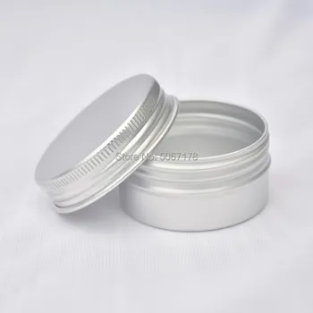 30g de Aluminiu Borcane de Aluminiu Argintiu Crema Borcane 30ml Staniu Aluminiu Recipient Gol Cosmetice Pachet Recipient 30/50/100buc
