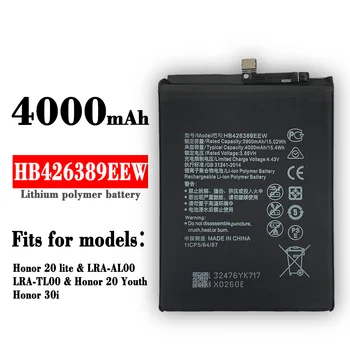 Original HB426389EEW Pentru Huawei Honor 20 Lite 20 De Tineret, Ediția LRA-AL00 Baterie de 4000mAh