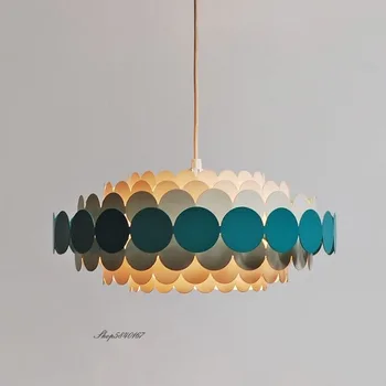 Postmodern Fier Pandantiv Lumini Nordice Designer Hanglamp pentru Sufragerie Living Decorul Camerei de Artă Corpuri de Iluminat corp de Iluminat de Culoare