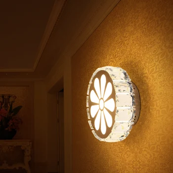 Moderne, Creative, de perete led corpuri de lumina pridvor Dormitor Simplu Living Coridor lumini de perete Coridor Led Cristal Lampă de Perete