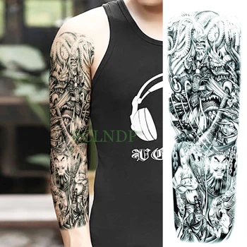 Impermeabil Tatuaj Temporar Autocolant Sun Wukong Infernal fantomă brat fals tatuaj flash tatuaj Body Art, Pictura pentru barbati femei
