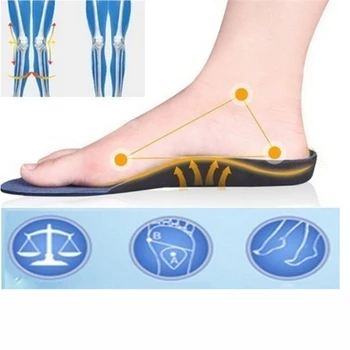 De Înaltă Calitate Picior Plat Semele Ortopedice Pentru Pantofi Tălpi Insertii Suport Arc Corector Bărbați Femei Pantofi Pad Eva Sport Insoles