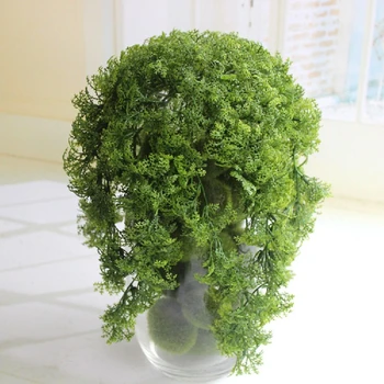 1buc Plante Artificiale Moss Plastic Rattan, Iarbă de Viță de vie Agățat de Perete Balcon Acasă Decor de Flori False Micro Peisaj Verde