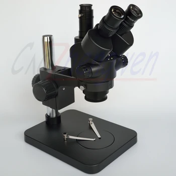 Noul Negru Microscop 7X-45X Masă Pilon Sta Zoom Simul Focal Microscop Stereo Trinocular