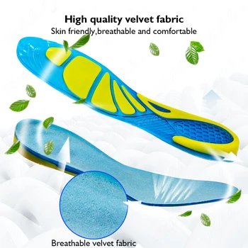 VTHRA Silicon Gel Insoles Picior de Îngrijire pentru Fasciita Plantara Ortopedie Masaj Pantofi cu Insertii de Absorbție de Șoc Pantofi Tampoane Unisex