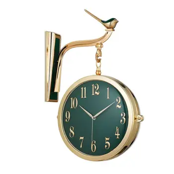 A crescut de Aur față-verso Ceas de Perete Camera de zi de Decorare Design Modern Decor Acasă Ceasuri Mut ceasuri de Perete Stil European Cadou