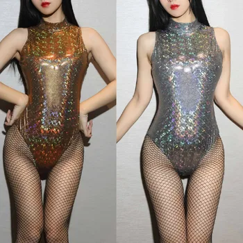 Fermoar spate Body Sexy Body Femei din Piele Bodycon Corpul fără Mâneci Vară Doamnelor Costum Salopeta