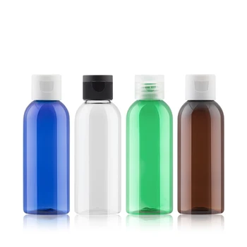 80ml 48pcs/multe Sticle Goale de Plastic, de unică folosință Sticla cu Capac Flip pentru Sampon, Lotiune Crema Lichid Cosmetice Sticla