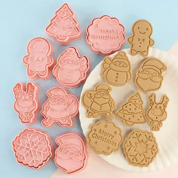 DIY Tort Instrumente de Crăciun Animal Cookie Cutter Set de Desene animate Biscuit Mucegai 3D Biscuiți Mucegai, Mucegai de Copt Cookie Decorare