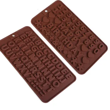 Simboluri alfanumerice Silicon Matrite de Ciocolata Tort de Decorare DIY Instrumente Budinca Desert Decor Litere Tort Fondant de Copt