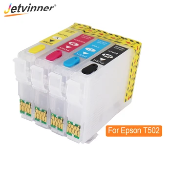 Jetvinner T502 502XL Refillable Cartuș de Cerneală Pentru Epson XP-XP 5100-5105 WF-2860 WF-2865 XP5100 5105 2860 2865 Pentru Europa Printer