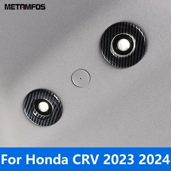 Din spate Lumina de Citit Acopere Garnitura Pentru Honda CR-V CRV 2023 2024 Fibra de Carbon Stil Acoperiș Masina Lampă Cadru Inel Accesorii Styling Auto