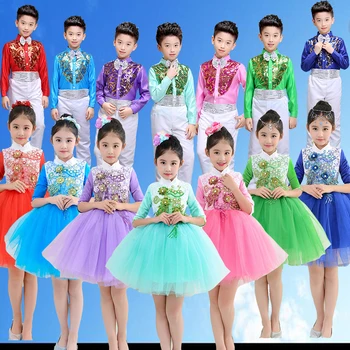 Copiii Chelner Uniformă De Chelneriță Copii Dans Jazz Vesta Uzura De Partid Băiat De Cor De Elevi De Îmbrăcăminte Stabilite De Performanță Etapă De Dans Costum